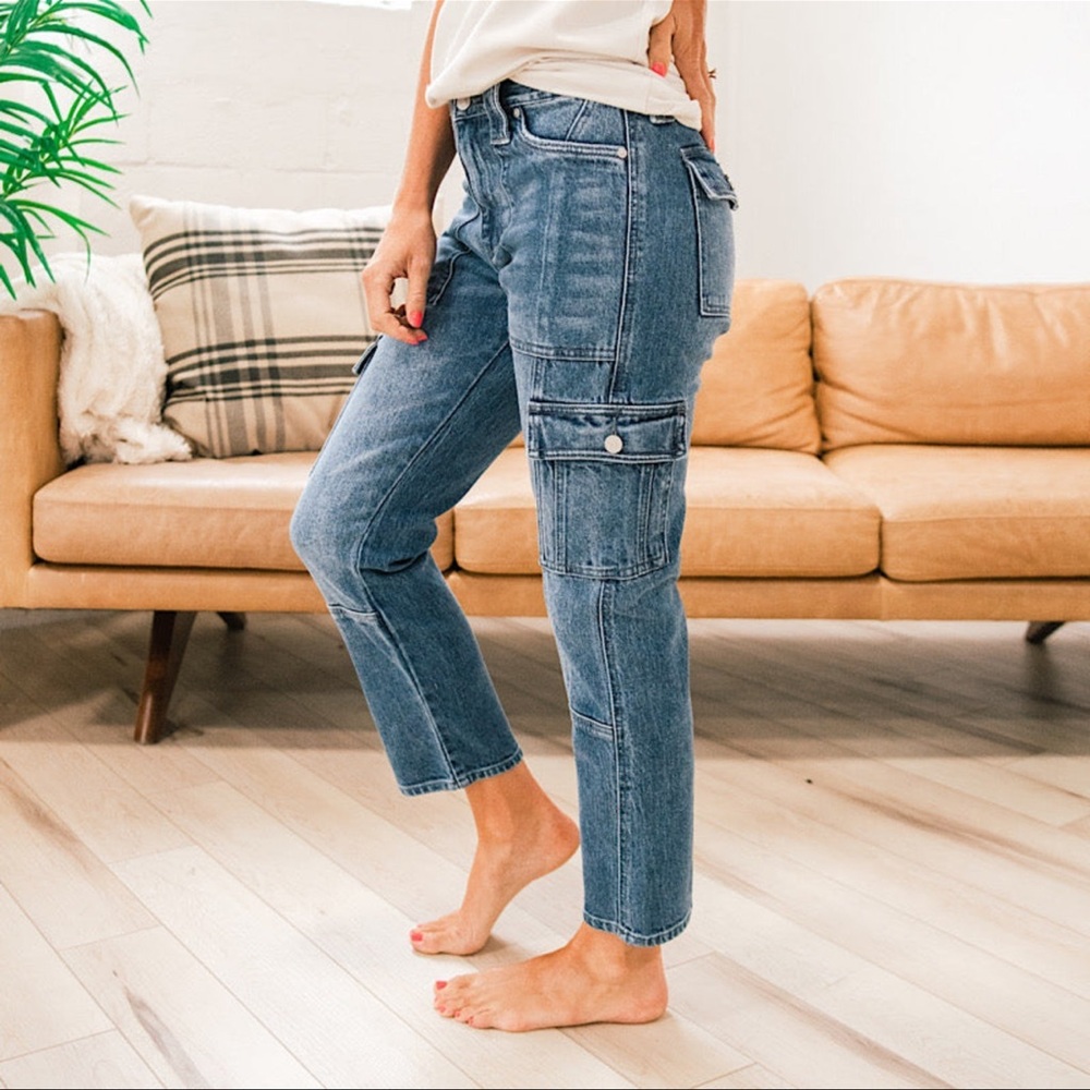 NWT • KANCAN • AVERY STRAIGHT LEG CARGO JEANS